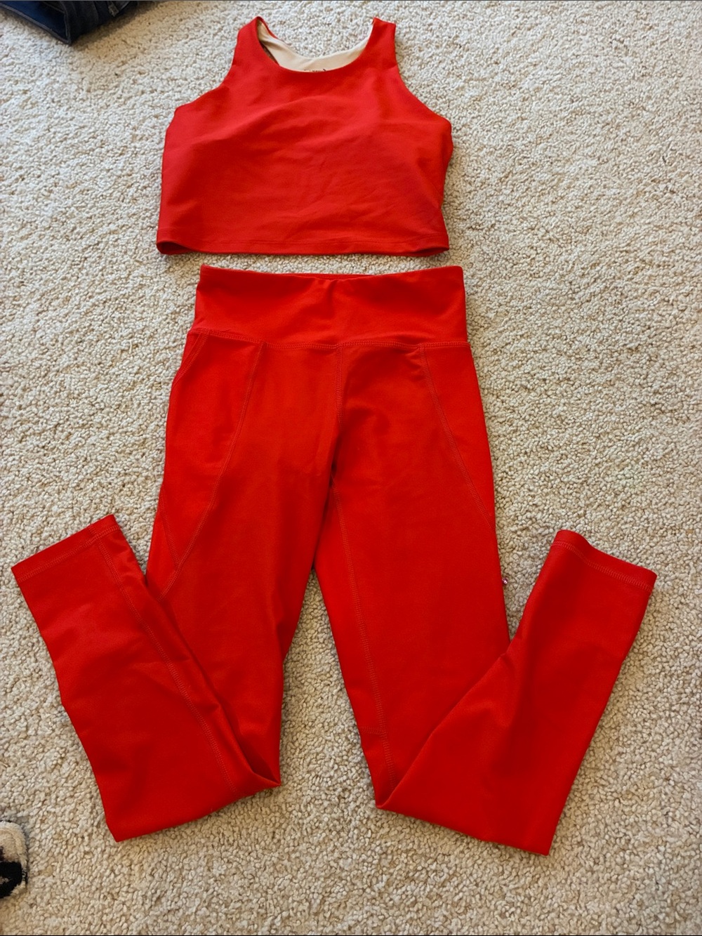 Old Navy orange Activewear Set - Crop Top & High-Waist Leggings